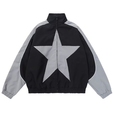 PRICES MAY VARY. ❤️️【Material】: Our oversized casual jacket made of High quality cotton. Lightweight and stylish, it is the best jacket for indoor/outdoor wear in spring, fall and winter. ❤️️【Design】：A comfy and personality vintage star jacket, whether you are a fashion match or a daily commute, All are great choices! ❤️️【Occasion】: A lightweight, modern designed jacket, paired with t-shirts, trendy or sweatpants, etc. This long sleeve jacket is suitable for casual wear, dating, camping, streetw Patchwork, Streetwear Coat, Aviator Jacket, Cute Star, Y2k Hoodie, Crop Top Dress, Downtown Girl, Aviator Jackets, Vintage Star