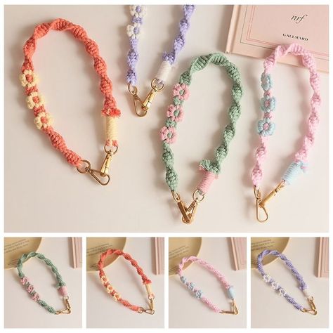 This product includes:1 pc keychain Size: 38cm (14.96in) Material: cotton + alloy Color: as shown Product name: braided keychain With key chain swivel hook, it is long enough to be used as a wrist lanyard key chain for keys, car key holder, backpack, handbag, travel bag Widely used in travel, home, office, workshop, shopping, fitness. The keychain is stylish and beautiful, bohemian style, with a braided wrist lanyard, it is easy to collect all the keys together, bringing convenience to life. notes: 1. As we all know, different computers display different colors, and the actual color may be slightly different from the picture below. 2. If you find it difficult to choose the size, you can contact me at any time, we will give you some suggestions, but it is only for your reference. 3. We can Macrame Keychain 2 Colors, Braided Keychain, Life Notes, Handbag Travel, Car Key Holder, Swivel Hook, Macrame Keychain, Backpack Handbag, Wrist Lanyard