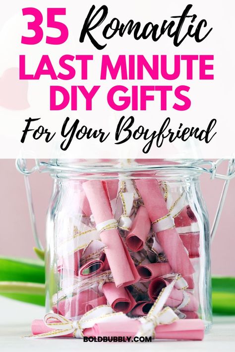 last minute diy gifts for boyfriend Jar Filled With Notes, Relationship Gifts For Her, Last Minute Christmas Gifts Diy, Homemade Romantic Gifts, Diy Relationship Gifts, Diy Gifts For Your Boyfriend, Husband Gifts Diy, Relationship Gifts For Him, Last Minute Diy Gifts