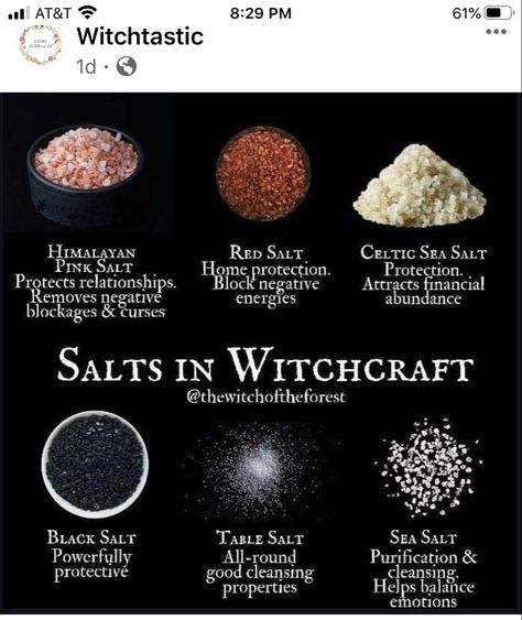 Salt Peter Magic, Crystals And Their Meanings Witchcraft, Different Salts Witchcraft, Types Of Mediums, Born On Sunday Meaning, Witch Starter Pack, How To Make Pink Salt Witchcraft, Spells To Induce Labor, Coven Meeting Ideas