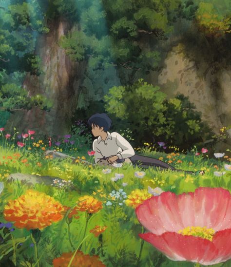 The Secret World Of Arrietty Art Studio Ghibli, Studio Ghibli Films, Lukisan Lanskap, 심플한 그림, Personajes Studio Ghibli, Secret World Of Arrietty, Studio Ghibli Background, Seni 2d, Ghibli Artwork