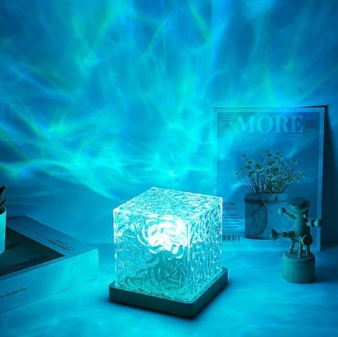 Aurora Glow Lamp,Auroraglow Lamp,Qrismora Northern Lights Lamp, Healixo Lamp,Northern Lights Projector,16 Color Northern Lights Ocean Wave Projector Light for Bedroom Indoor Night Light (16 Colors-A) Aurora Lamp, Wave Projector, Ceiling Projector, Glow Lamp, Ocean Room, Cube Lamps, Projector Light, Lights Lamp, Cube Light