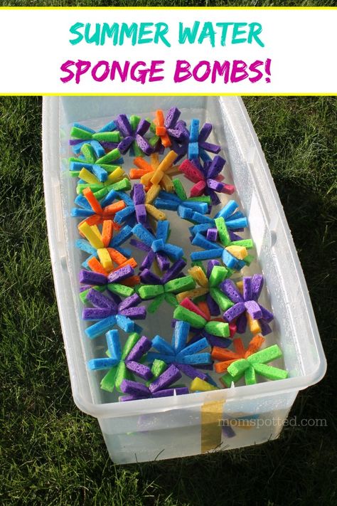 Outdoor Water Games, Diy Sponges, Backyard Pool Parties, Splash Party, Fun Outdoor Games, Backyard Birthday, Sensory Boxes, Outdoor Games For Kids, Water Games