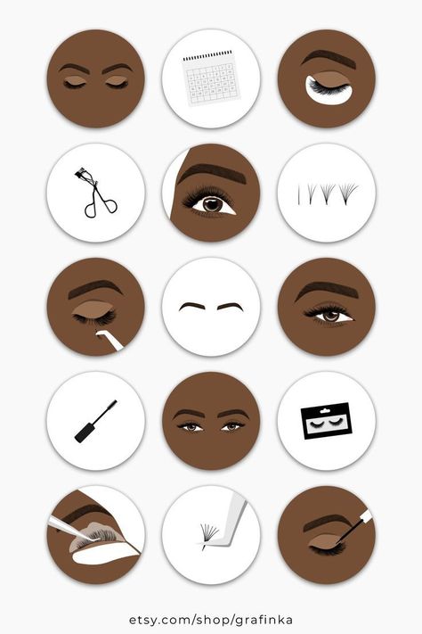 Instagram Story Highlight Icons Eyebrow Instagram Highlight Cover, Beauty Salon Aesthetic, Beauty Post Ideas, Black Woman Makeup, Salon Aesthetic, Aesthetic Tumblr Backgrounds, Instagram Brows, Instagram Story Highlight Covers, Makeup Icons