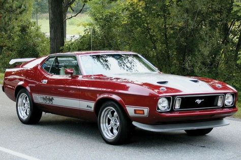 1973 Ford Mustang Mach 1 - If you’ve got an old car you love, we want to hear about it. Email us at oldcars@krause.com Nice Old Cars, Ford Mustang 1967, 1973 Mustang, Aventador Lamborghini, Ford Mustang Car, Mustang Mach 1, Classic Mustang, Ford Mustangs, Vintage Vehicles
