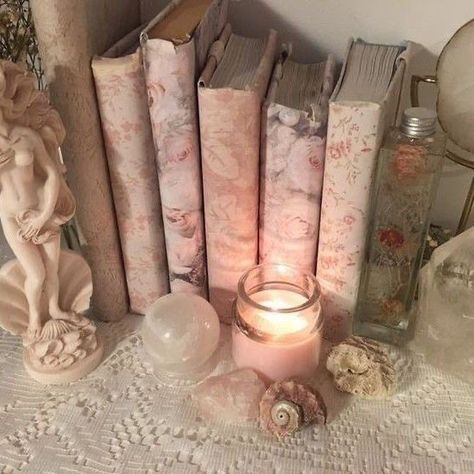 so sorry forgot who posted this😭💕 ليلي كولينز, Wallpers Pink, Pink Academia, Aphrodite Aesthetic, Romantic Academia, Soft Pink Theme, Princess Core, Pink Books, Pink Vibes