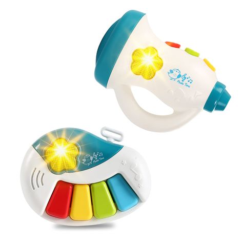 PRICES MAY VARY. ✅ LIGHTS & SOUNDS MUSIC TOY: Fun, Bright colorful light up instruments with Volume Control (Normal or Low Settings) with an on/off switch. Popular Musical songs like Old Mcdonald had a farm, it’s a small world and Twinkle Twinkle play using the rounded keys and can be change to move onto the next song. Music can help children's development, memory, confidence, patience, socialization, and creativity ✅ ROLE PLAY: Let your little one’s imagination run wild, pretend they are in a b Pianos, It’s A Small World, Music Toys, Flashing Lights, Musical Toys, On Off Switch, Christmas Birthday Gifts, Role Play, Sound Of Music