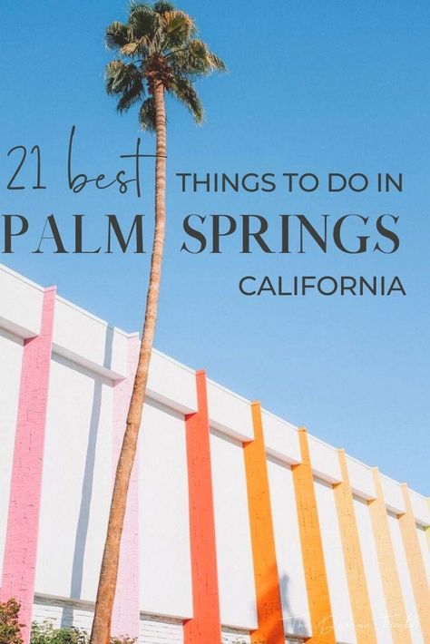 Los Angeles, Palm Springs Activities, Palm Springs To Do, Palm Springs Hot Springs, Things To Do In Palm Springs California, Palm Springs Girls Trip, Palm Springs Travel, Unique Bars, Cali Trip