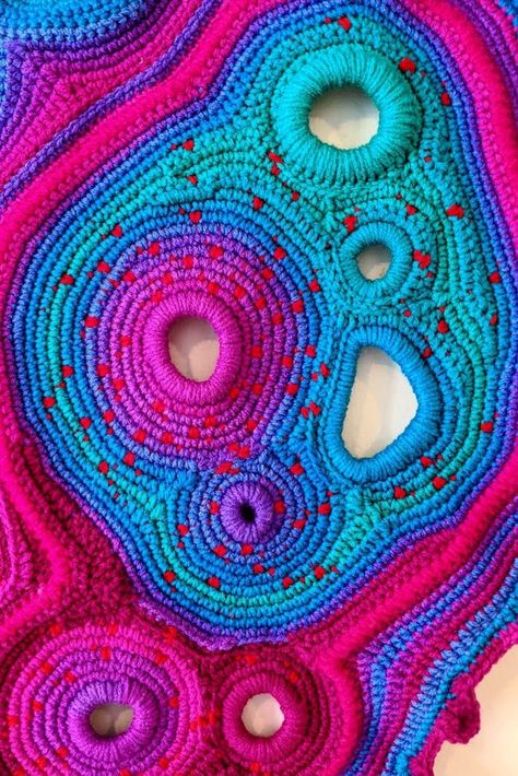 Free Form Crochet Art, Abstract Crochet Patterns, Free Form Crochet Tutorial, Free Form Crochet Top, Free Form Crochet Patterns Tutorials, Experimental Crochet, Crochet Freeform Pattern, Crochet Freeform Tutorial, Freehand Crochet