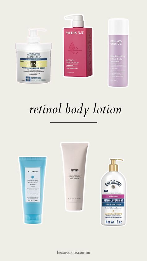 Discover the top retinol body lotions for radiant, youthful skin on BeautySpace. Our expert guide includes benefits, application tips, and the best picks for every skin type. Transform your skincare routine today! Naturium Retinol Body Lotion, Body Skincare Routines, Best Body Lotion For Glowing Skin, Body Lotion For Glowing Skin, Retinol Routine, Body Retinol, Retinol Body Lotion, Best Body Cream, Benefits Of Retinol