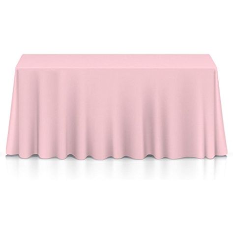 Lann's Linens - 10 Premium 90" x 156" Tablecloths for Wedding/Banquet/Restaurant - Rectangular Polyester Fabric Table Cloths - Pink ** Check out the image by visiting the link. (This is an affiliate link) #diningentertaining Pink Table Cloth, Wedding Tablecloths, Party Table Settings, Private Wedding, Fabric Table, Pink Table, Bed Table, Linen Store, Rectangle Tablecloth