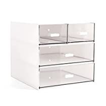 Check this out on Amazon Organisation, Makeup Desk, Fitted Bedrooms, Cosmetic Display, Make Up Organizer, Vanity Organization, Bathroom Counters, Stationery Storage, Organization Storage