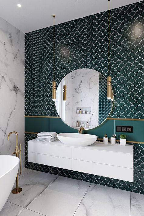Tiled Bathrooms, Latest Interior Design Trends, Bathroom Inspiration Modern, Luxury Tile, Bad Inspiration, Bathroom Design Inspiration, Bathroom Tile Designs, Bathroom Design Decor, Toilet Design