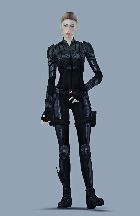 Tumblr, Sims 4 Guardians Of The Galaxy, Sims 4 Cc Spy Clothes, Sims 4 Cc Black Widow, Sims 4 Spy Cc, Sims Uniform, Yelena Belova Suit, Sims 4 Detective Cc, Sims 4 Cc Suits Female