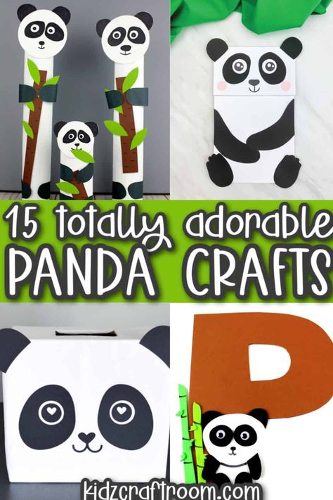 Get ready for some adorable crafting fun with these panda bear-themed projects for kids! From fuzzy pom-pom pandas to paper plate masks, these DIY crafts are perfect for sparking creativity and learning about these beloved black and white bears. Whether it's a rainy day activity or a themed party, these ideas will have your little ones roaring with excitement! Pandas, Panda Crafts For Toddlers, Panda Crafts Preschool, Panda Crafts For Kids, Panda Bear Crafts, Panda For Kids, Panda Crafts, Panda Activities, Panda Bear Art