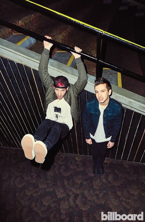 twenty one pilots for Billboard Magazine Tumblr, Josh And Tyler, Billboard Cover, Tyler Y Josh, Twenty One Pilots Wallpaper, Emo Stuff, Tyler And Josh, 21 Pilots, Happy Boy