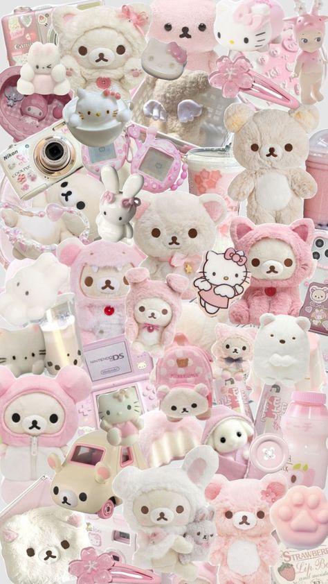 pinkcore plushie aesthetic clutter page wallpaper background rilakkuma korilakkuma #pinkaesthetic #plushie #kawaii #cute #pink Kawaii, Rilakkuma And Korilakkuma Wallpaper, Kawaii Korilakkuma, Aesthetic Clutter, Korilakkuma Wallpaper, Rilakkuma Aesthetic, Plushie Aesthetic, Rilakuma Wallpapers, Page Wallpaper