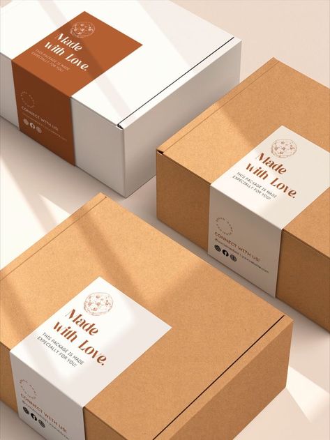 Box Sleeve Design, Cookies Box Packaging Design, Box Label Design, Hampers Lebaran, Bakery Packaging Design, Packaging Branding Design, Dessert Box, Baking Packaging, Bakery Branding