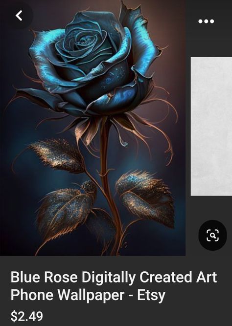 Beautiful Backgrounds For Phones, Beautiful Flowers Pics, Flower Pictures Roses, Blue Rose Drawing, Blue Roses Aesthetic, Flowers Wallpaper Backgrounds, Blue Rose Painting, Fantasy Flowers Art, Roses Digital Art