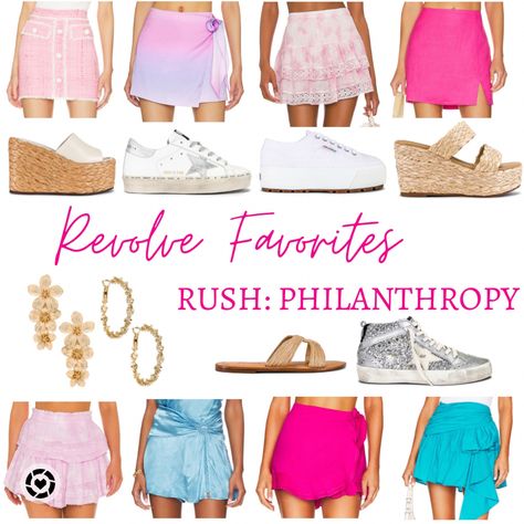 Pnm Recruitment Outfits, Rush Sisterhood Round, Sorority Rush Skirts, Fall Rush Outfits, Rush Philanthropy Day Outfit, Rush Pref Dress, Sorority Philanthropy Outfits, Rush Week Outfits Philanthropy, Alabama Rush Outfits