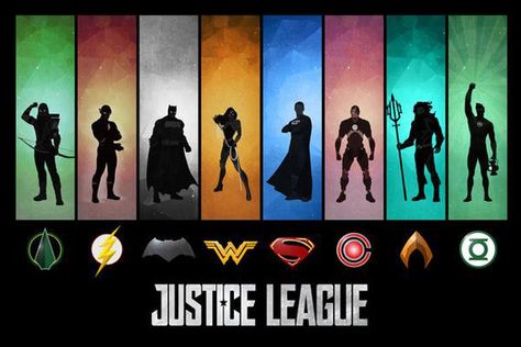 Justice League Poster, Justice League Art, Dc Comics Funny, Dc Comics Logo, Comic Wallpaper, Comics Logo, Dc Comics Girls, Superhero Poster, Dc Comics Wallpaper