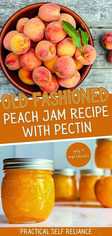 Step into the world of home canning with our old fashioned peach jam recipe. Discover how preserving fruit in jars is a delightful way to capture the essence of summer peaches. With pectin as a gelling agent, you can now make your own jar of sun-kissed sweetness to enjoy year-round. Blackberry Peach Jam Canning, Vanilla Peach Jam Recipe Canning, Spiced Peach Jam Canning Recipes, Peach Jams And Jellies, Peach Marmalade With Pectin, Strawberry Peach Jam Recipe, Crock Pot Peach Jam, Peach Jam Recipe Canning With Pectin, Homemade Peach Preserves
