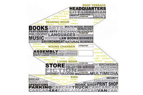 Seattle Library, OMA Rem Koolhaas, Word Diagram, Seattle Library, Architecture Program, Section Drawing, Genealogy Book, Concept Diagram, Room Book, Law Books