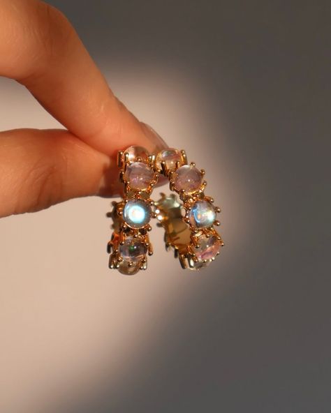 Your fav Moonstones Hoop Earrings are in gold now😍✨ | Instagram Instagram, Moon Stone, Cute Things, Hoop Earrings, Gold, On Instagram