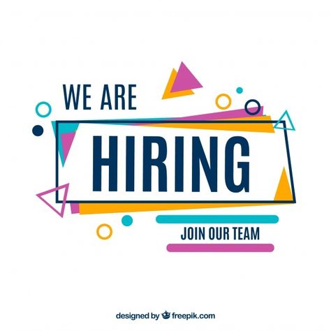 "we are hiring" advertisement with geome... | Free Vector #Freepik #freevector #business #abstract #design #geometric Job Opening Poster, Hiring Advertisement, Recruitment Poster Design, Journal Headers, Hiring Poster, Mergers And Acquisitions, Healthcare Careers, Process Infographic, State College Pa