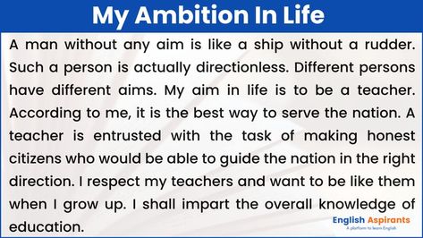 my ambition in life essay My Aim In Life, Life Essay, Essay Writing Examples, Doctor Quotes, Aim In Life, Essay About Life, Busy Activities, Letter Icon, Becoming A Doctor