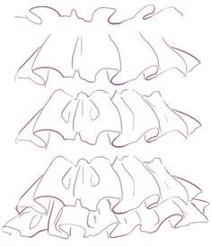 Ruffle Drawing Ruffled Shirt Drawing, How To Draw Skirt Folds, Anime Ruffles Tutorial, Clothing Ruffles Drawing, Clothing Ruffles Reference, Drawing Frills Tutorials, Ruffle Tutorial Drawing, Ruffle Shirt Drawing, Skirt Frills Drawing