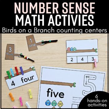 Teach and reinforce number sense skills with these hands-on and engaging math activities. Students will practice counting, number formations, representing numbers and number recognition with these 6 hands-on and engaging centers. Use the activities for guided groups or independent practice. What is included: Playdough Mats (numbers 0-10) Spin and Show the Number Clip Cards Clothespin Counting Thread the Number Dot the Number Worksheets Take a look at my preview and video preview for pictures of these centers in action! A French version of the activities is also included!Stay Connected: Follow my store to see when I upload new items: Creative Kindergarten Follow me on Instagram Like me on Facebook Follow my Blog Take a look at my PinterestTake a look at some of my other products:One-to-One Number Clip Cards, Representing Numbers, Birds On A Branch, Playdough Mats, Number Worksheets, Number Recognition, Clip Cards, Number Sense, 3 In One