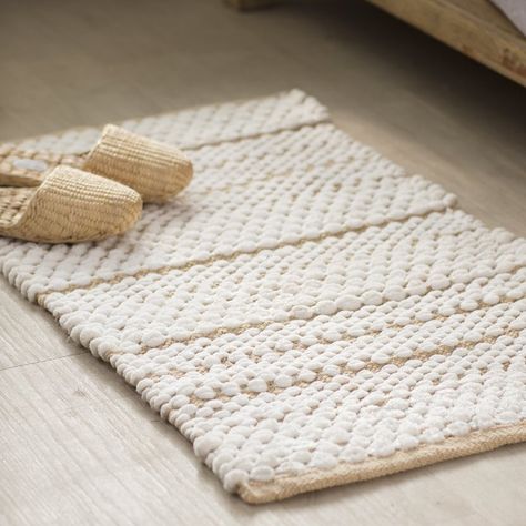 Bathmats So Stylish You'll Want Them in Every Room Francois Bath Rug, $33 Birch Lane Spa Bathroom Rugs Bath Mats, Bathroom Mats Decor, Kids Bath Mat, Neutral Bathroom Decor, White Bath Mat, Cute Bath Mats, Bathroom Rugs And Mats, Bathroom Carpet, Bathroom Bath Mats