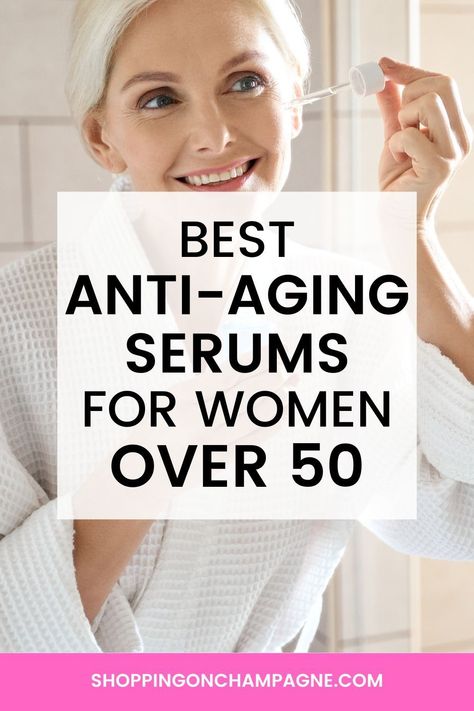 If you’re a woman over 50, you may notice your skin needs a bit more TLC than when you were younger. That's where the magic of anti-aging serums comes in – our little secret to keeping that glow and resilience in our skin.I’ve compiled this comprehensive guide to the best anti-aging serums for every mature skin type and concern. Whether you're dealing with sagging skin, seeking that radiant glow, or looking for a serum gentle enough for your sensitive skin, I've got you covered! The Best Serum For Face, Skin Care Over 50 Anti Aging, Best Serum For Face, Best Anti Aging Skin Products, Face Serum For Glowing Skin, Best Skin Serum, Anti Aging Serums, Skin Care Routine 40s, Best Anti Aging Serum