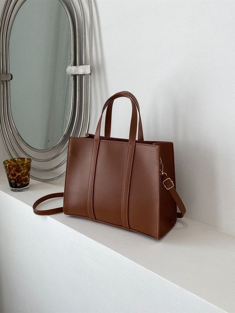 Minimalist Square BagI discovered amazing products on SHEIN.com, come check them out! Elegant Bags Handbags, Handbag For Work, Working Bag For Women, Ladies Essentials, Womens Work Bag, Casual Handbags, Leather Work Bag, My Style Bags, Work Handbag