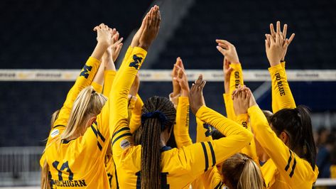 University Of Michigan Volleyball, Michigan Volleyball, Michigan Go Blue, Loyola Chicago, Northern Arizona University, Saturday Afternoon, Volleyball Team, Going Places, Go Blue