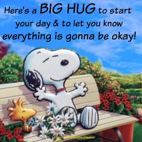 Snoopy Hug, Charlie Brown Quotes, Good Morning Snoopy, Hug Quotes, Good Morning Sunshine Quotes, Snoopy Funny, Snoopy Images, Funny Good Morning Quotes, Snoopy Wallpaper