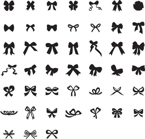 How To Draw Ribbon, Cute Text Symbols, Bow Drawing, Lace Drawing, School Shirt Designs, Bow Art, Ribbon Logo, Bow Vector, Ribbon Tattoos