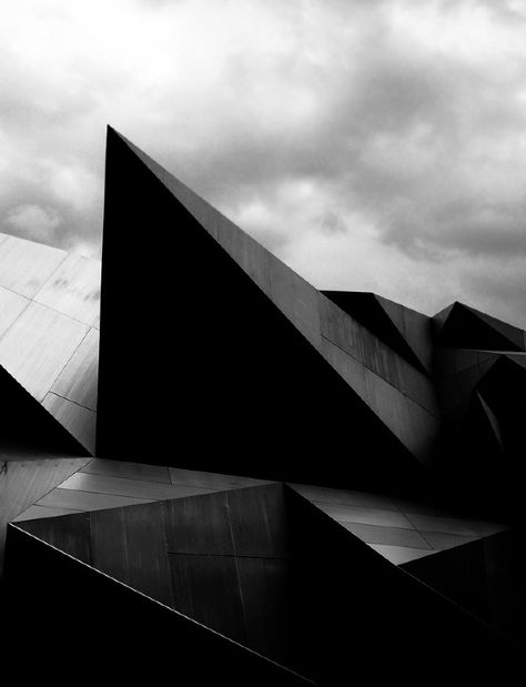 Photo By Sabine Marx-Nieder. Architects: www.coop-himmelbl... Zaha Hadid, Futurism, Black Architecture, Architecture Cool, Geometric Architecture, Brutalist Architecture, Brutalism, Architectural Inspiration, Amazing Architecture