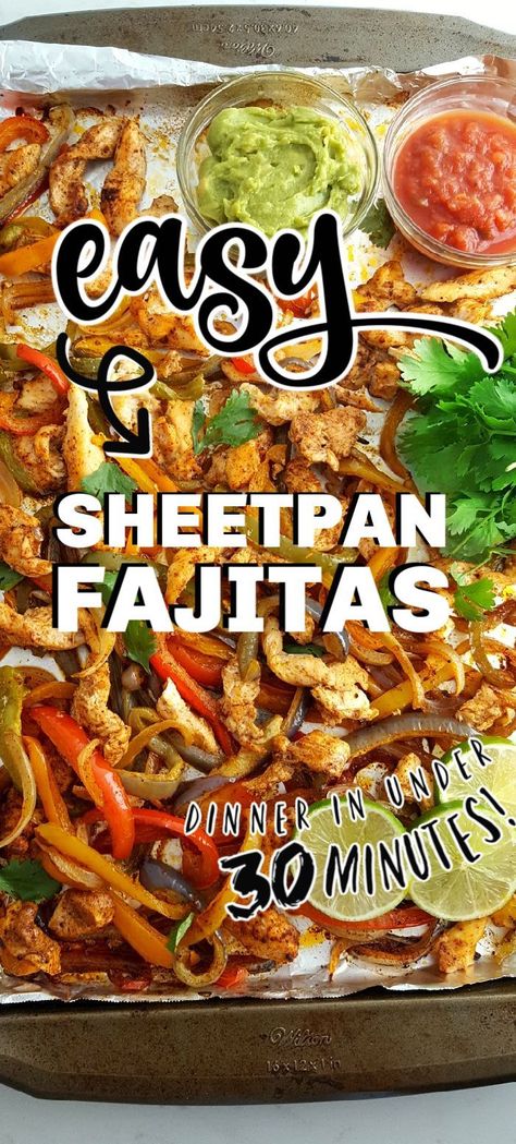 Santa Fe, Sheetpan Fajitas, Chicken Fajitas Oven, Oven Fajitas, Sheet Pan Fajitas, Pan Fajitas, Sheet Pan Chicken Fajitas, Easy Chicken Fajitas, Baked Chicken Fajitas