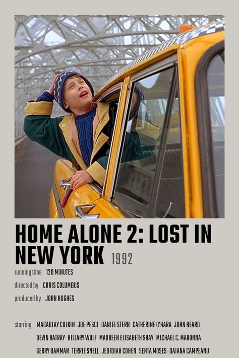 John Heard, Home Alone 2, New York Movie, Home Alone Movie, Chris Columbus, Catherine O'hara, Macaulay Culkin, Nyc Christmas, New York Poster