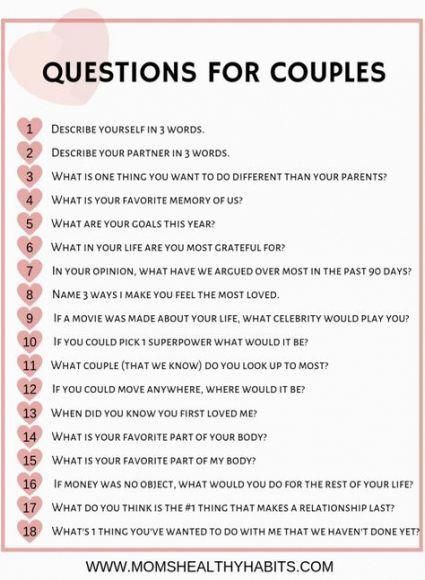 Question For Couples, Smart Habits, Question Games For Couples, Boyfriend Questions, Relationship Journal, Couples Journal, Questions For Couples, Romantic Questions, Intimate Questions