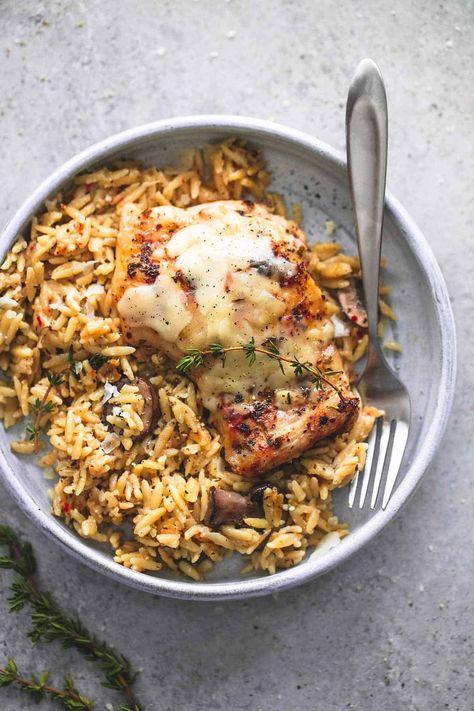 Slow cooker parmesan herb chicken & orzo is an easy, no-fuss crockpot meal with hearty flavors that will please the whole family. Chicken Orzo Recipes, Italian Crockpot, Italian Crockpot Recipes, Parm Chicken, Crockpot Fajitas, Chicken Crock Pot, Slow Cooker Dinner Recipes, Tabbouleh Salad, Slow Cooker Ribs