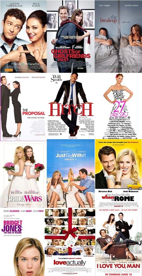 My favorite movies are definitely Rom-Coms. A good laugh and an entertaining story all in one. Movies To Watch Romance, Funny Movies To Watch, Comedy Movies To Watch, Best Romance Movies, Funny Comedy Movies, Classic Comedy Movies, Best Chick Flicks, Movies Romantic, Chick Flick Movies