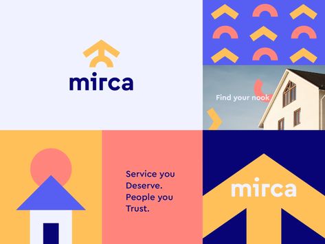 Mirca Branding by Ahmed creatives on Dribbble Logos, Brand Identity Design Logo Inspiration, Creative Real Estate, Property Branding, Branding Identity Inspiration, Dribbble Design, Property Logo, 포트폴리오 레이아웃, Logotype Branding