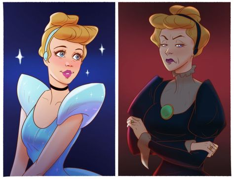 Princesses As Villains, Hades And Persephone Disney, Disney Princesses As Villians, Disney Human Version, Disney Princess As Villians, Historically Accurate Disney Princess, Wish Fanart Disney, Disney Fanart Ships, Disney Villain Aesthetic