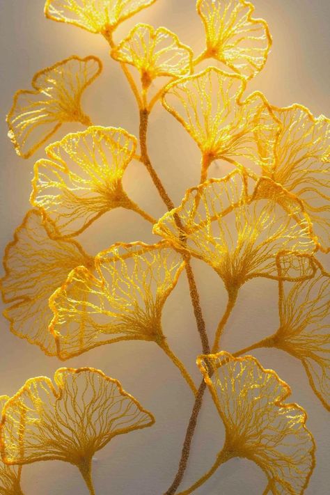 Little Ginkgo studie mother nature moments Textile Art, Seni 3d, Yellow Aesthetic, Mellow Yellow, Happy Colors, Shades Of Yellow, B & B, Belle Photo, Yellow Flowers