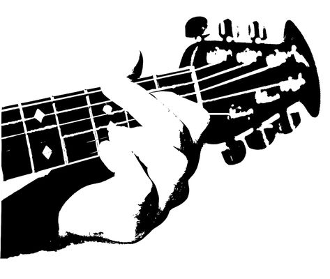 guitar stencil by killingspr.deviantart.com Tamarindo, Guitar Stencil, Guitar Artwork, Stencil Graffiti, Art Musical, Guitar Drawing, Stencil Templates, Silhouette Stencil, Guitar Art