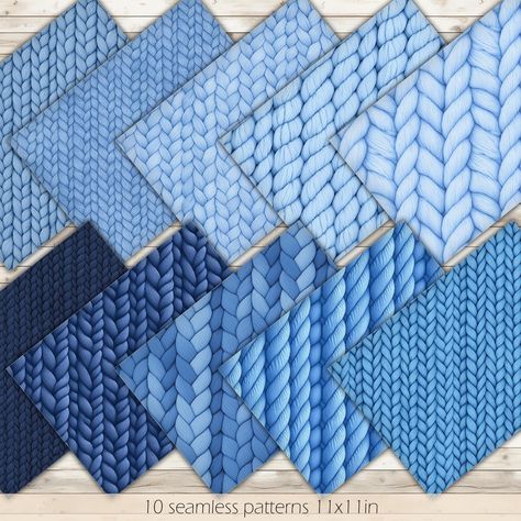 Blue Textile, Fabric Background, Paper Blue, Knit Texture, Blue Crochet, Patterns Ideas, Background Blue, Printable Paper, Blue Fabric