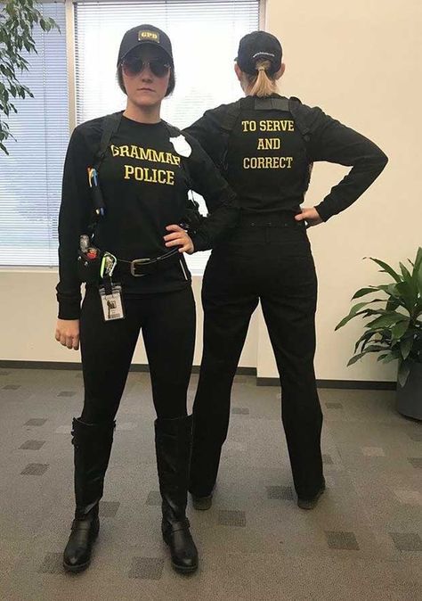 Jimmy Teacher Halloween Costumes, Police Costume, Grammar Police, Teachers Halloween, College Halloween, Disfraces Halloween, Halloween Costumes College, Funniest Memes, Halloween Kostüm